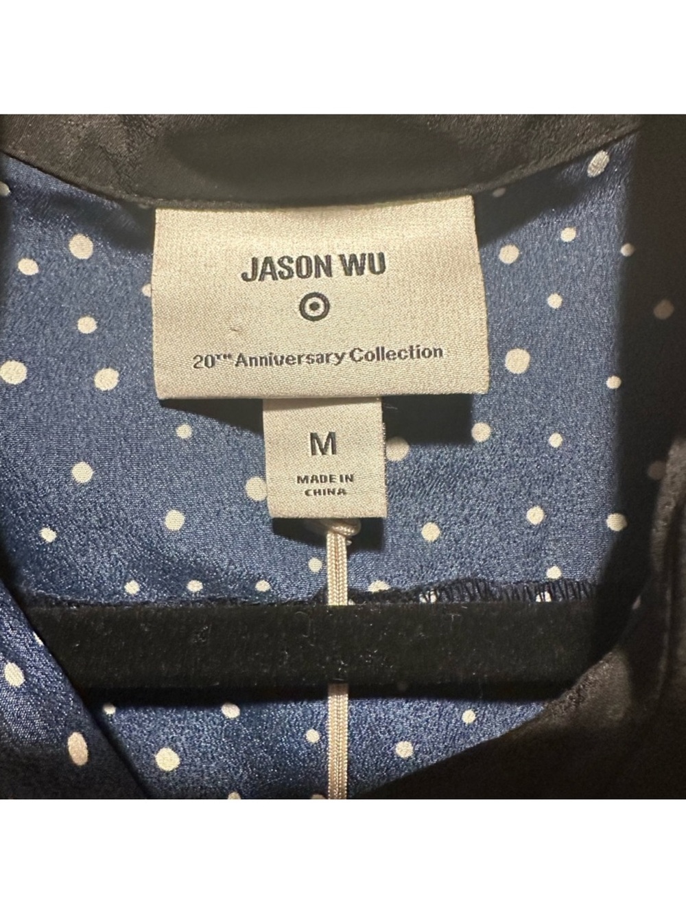 Jason Wu Navy Polka Dot Sleeveless Shirt Dress NWT - Picture 6 of 8